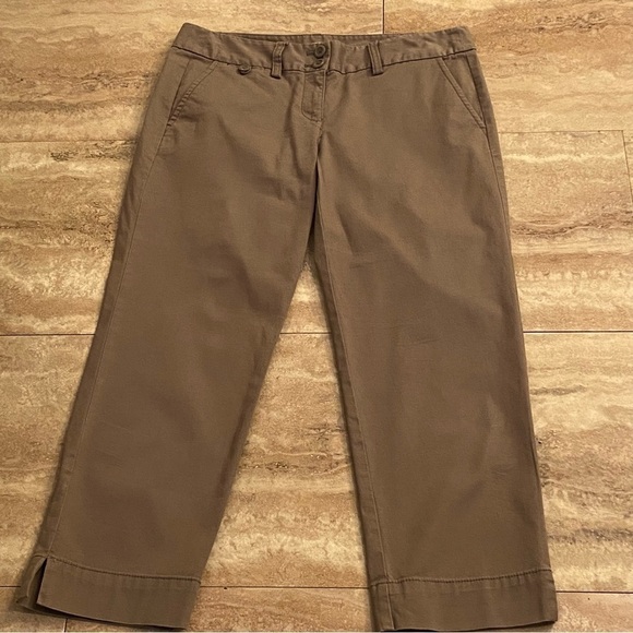 LOFT Pants - Ann Taylor LOFT Size 4 Original Skinny Ankle Pants Mid Rise Brown